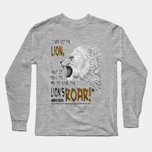 Roaring Lion Long Sleeve T-Shirt by SillWill Studios